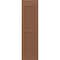 Ekena Millwork 15W x 49H Americraft Two Equal Louver Exterior Real Wood Shutters, Burnt Toffee, PR RW101LV15X49BTH - alternate 2